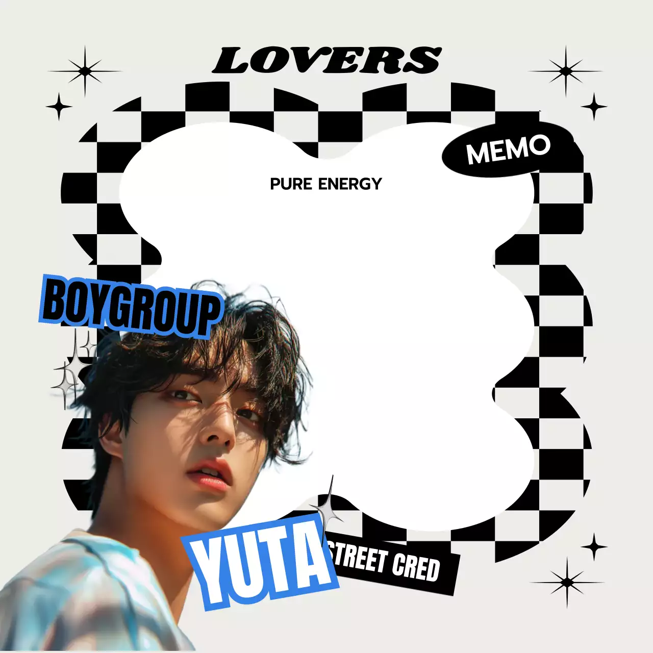 흰색 레트로 메모지 문구