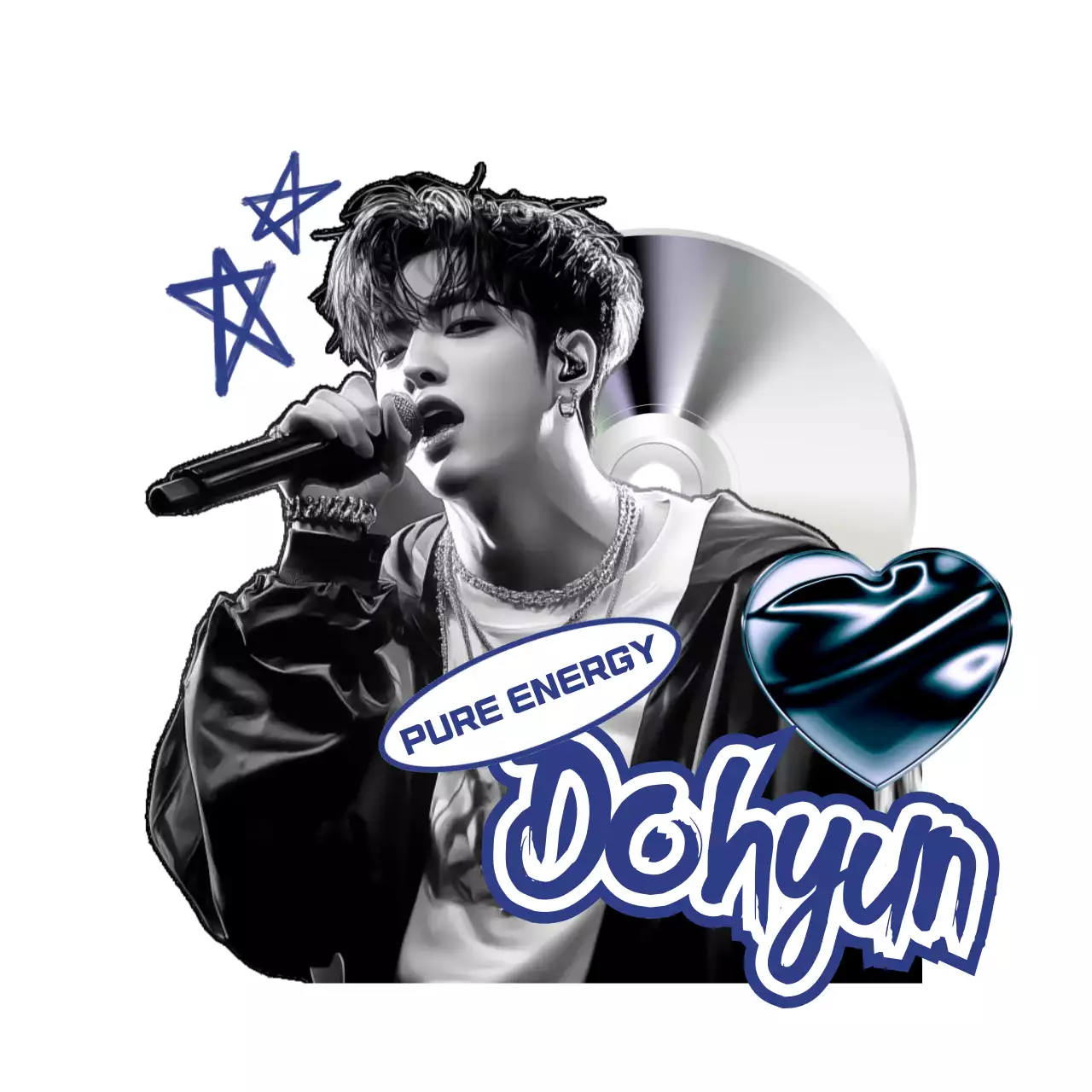 검정 팝 음악 굿즈