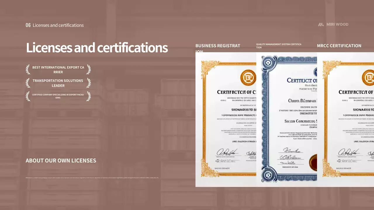 Anúncio de introdução da Brown Clean Company