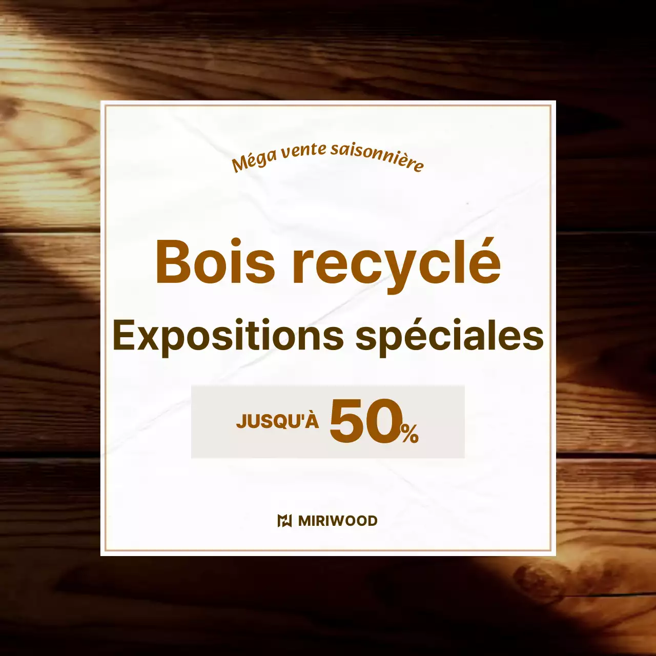 Événement promotionnel Brown Simple