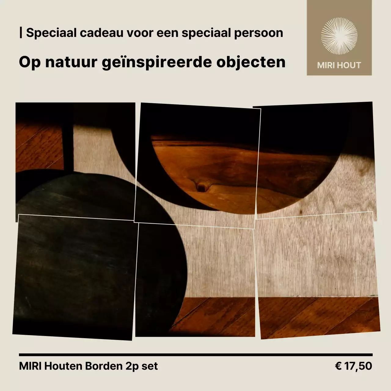 Beige Moderne Natuurlijke Product Promotie