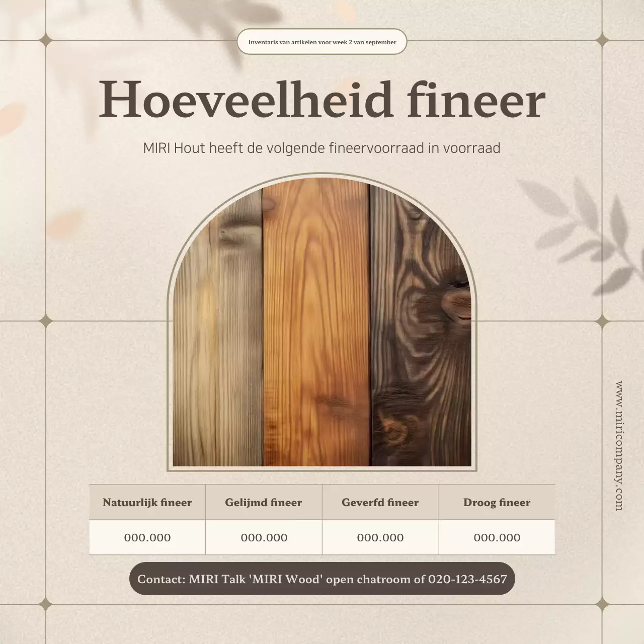 Beige Simple Aandeleninformatie