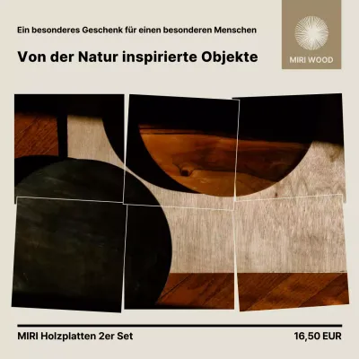 Beige Moderne Naturprodukt-Aktion