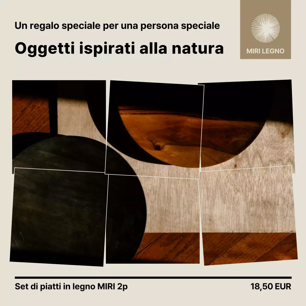 Promozione del prodotto naturale moderno beige
