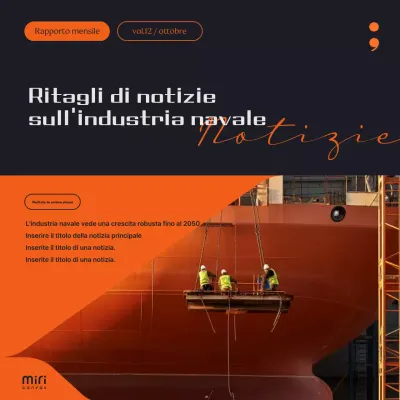 Notizie del settore delle spedizioni in evidenza in arancione