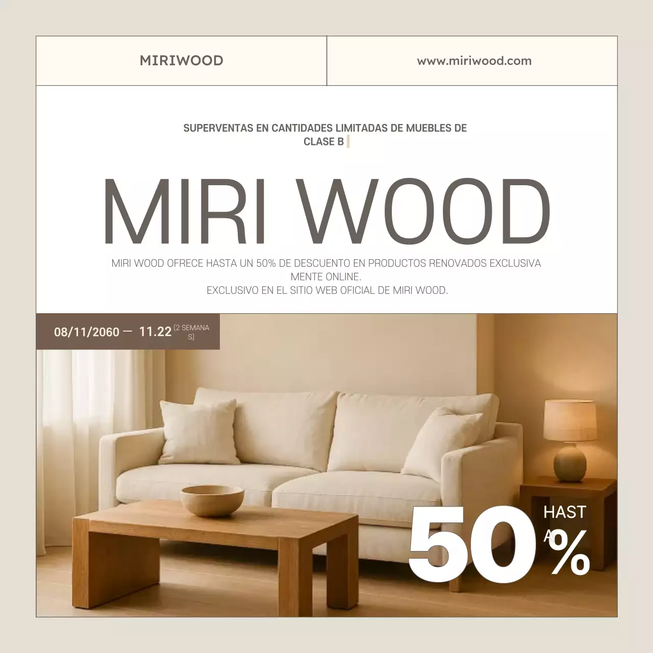 Venta de muebles modernos beige