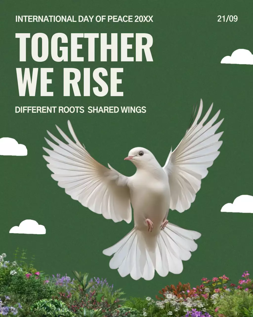 Green Classic International Peace Day Instagram Post