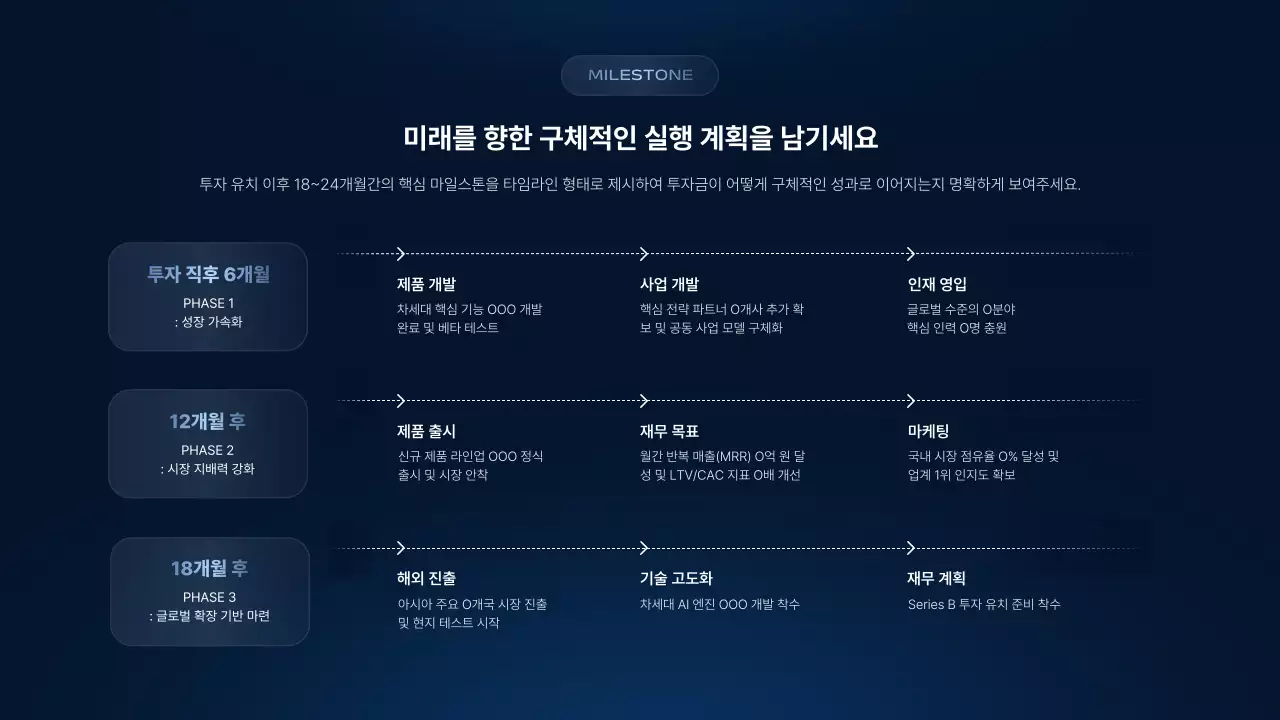 파랑 모던 글라스 투명 비즈니스 제안서