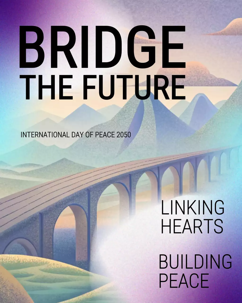 Modern Abstract Layout Peace Event Instagram Post