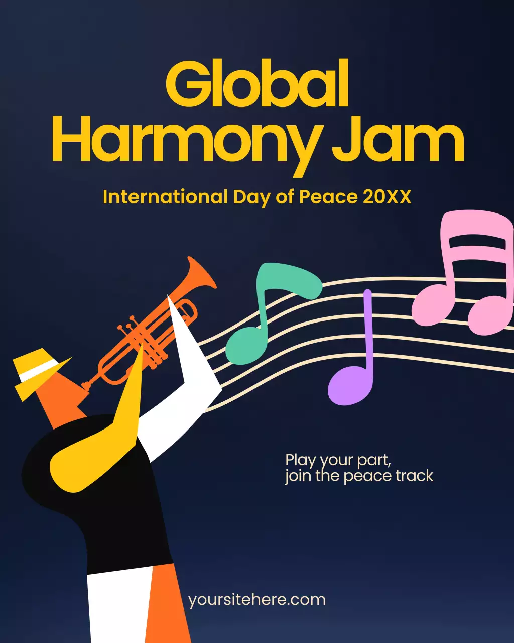 Green Modern Peace Announcement Instagram Post