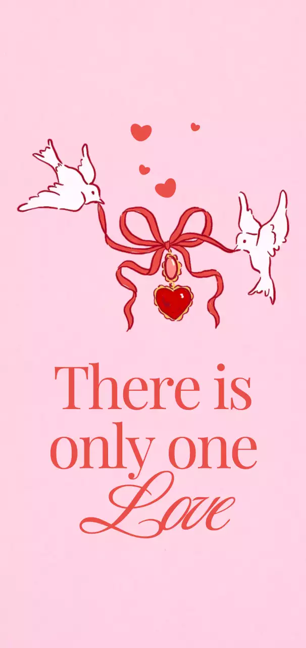 핑크 아기자기한 사랑 기념