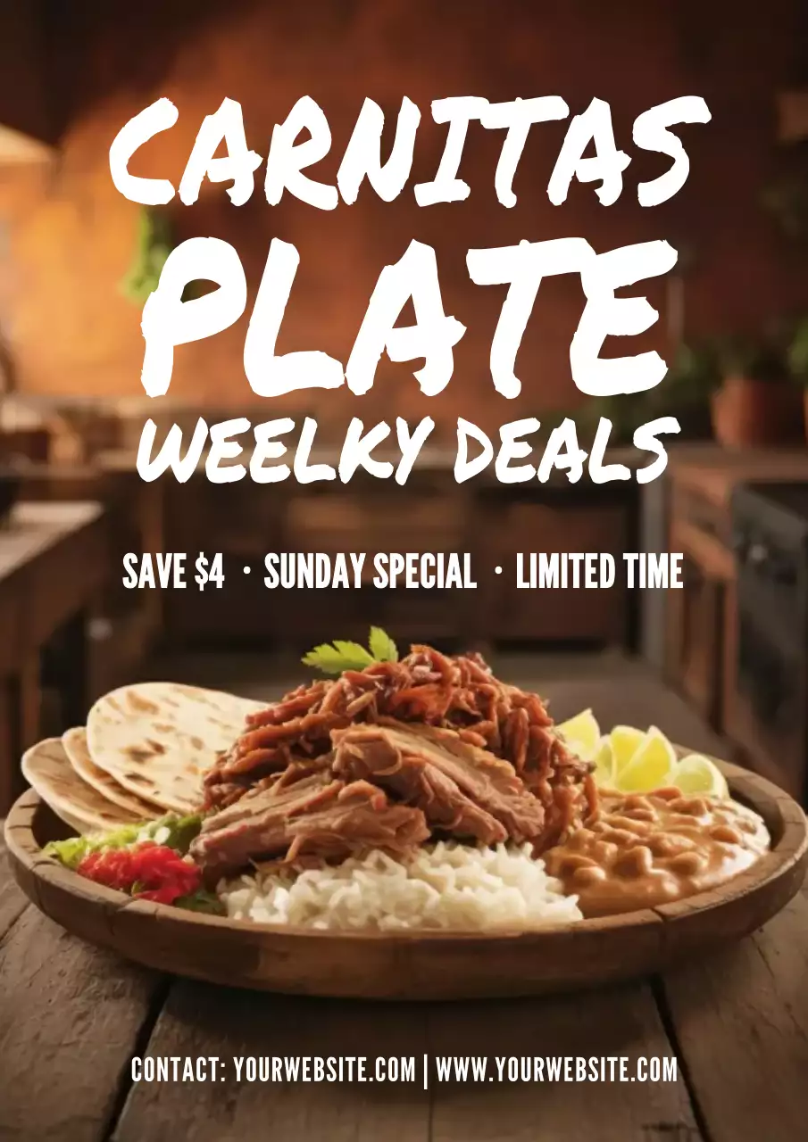 brown rustic food promotion