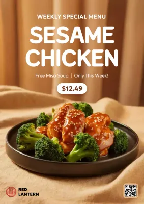 beige modern food promotion