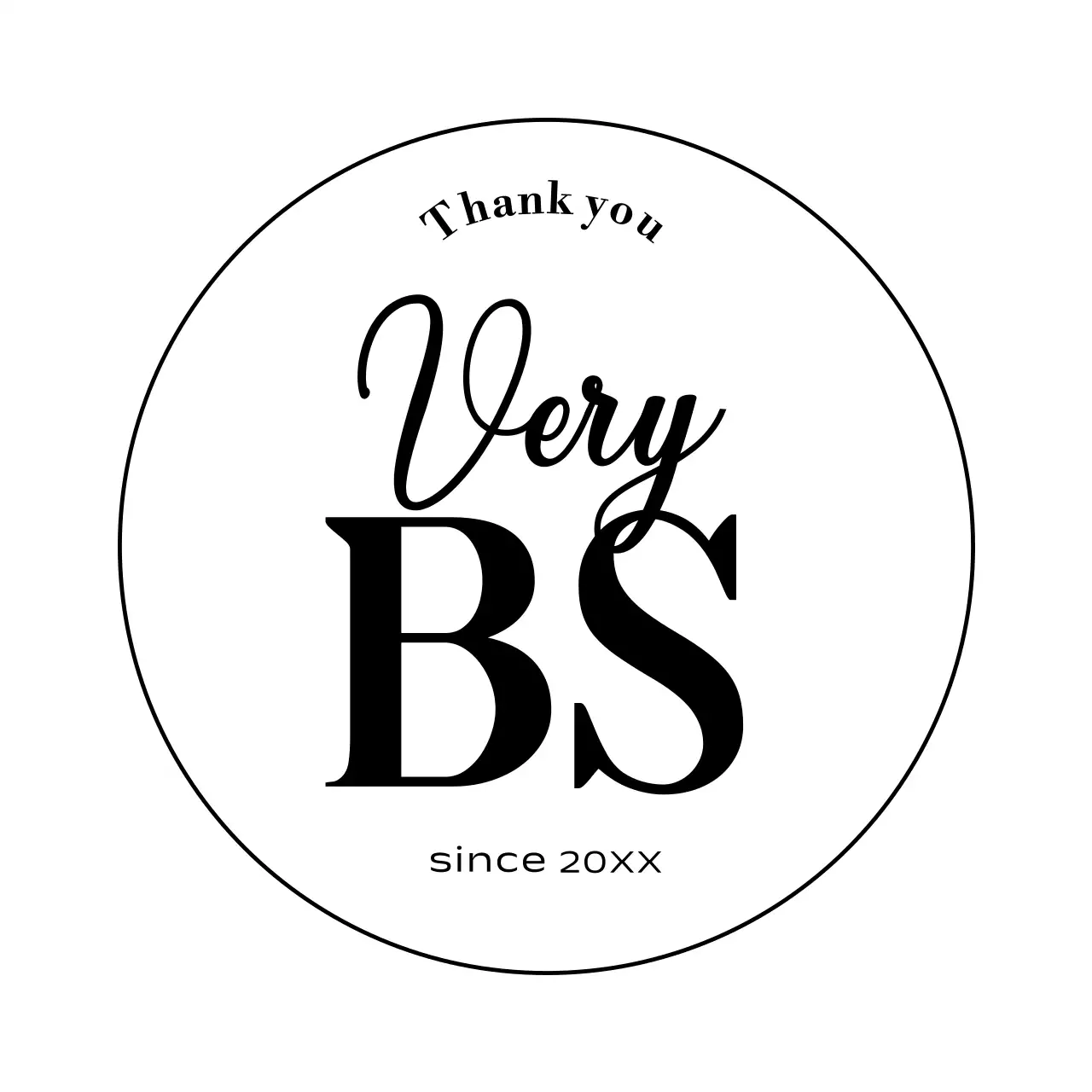 白黒 シンプル ラベル シール テキスト