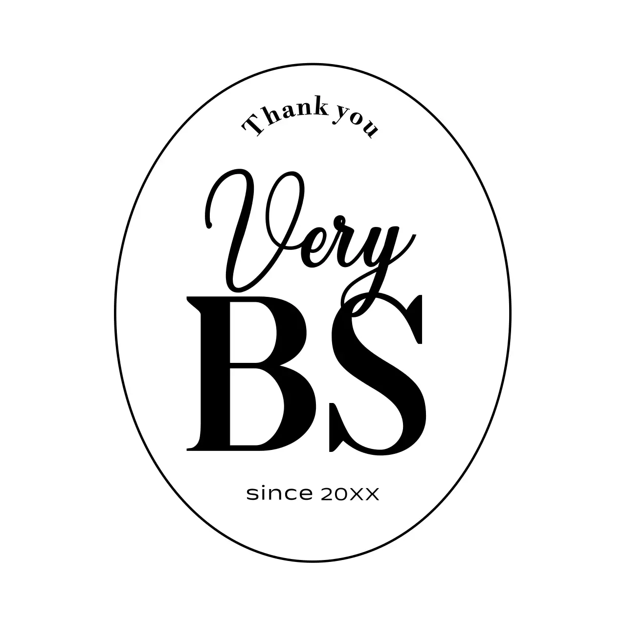 白黒 シンプル ラベル シール テキスト