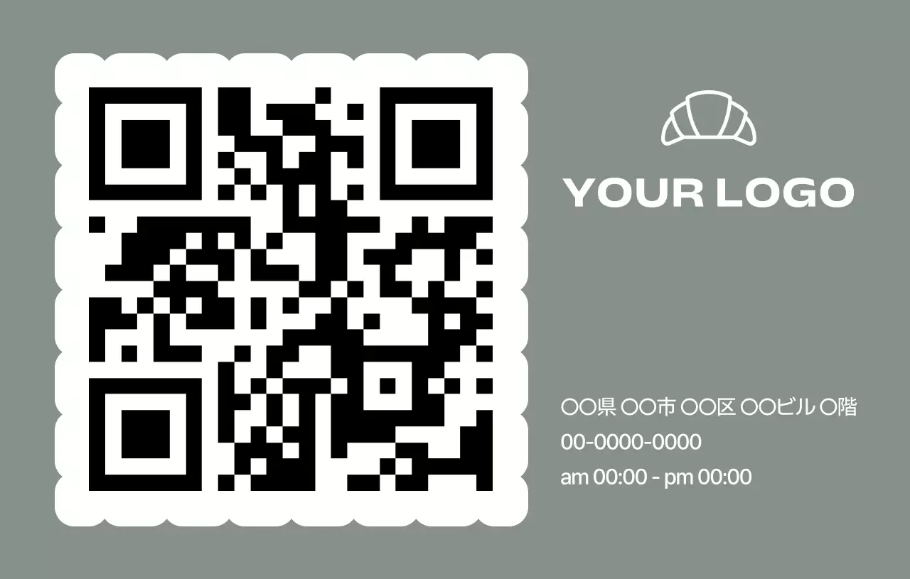 グレー シンプル ビジネス 名刺 写真