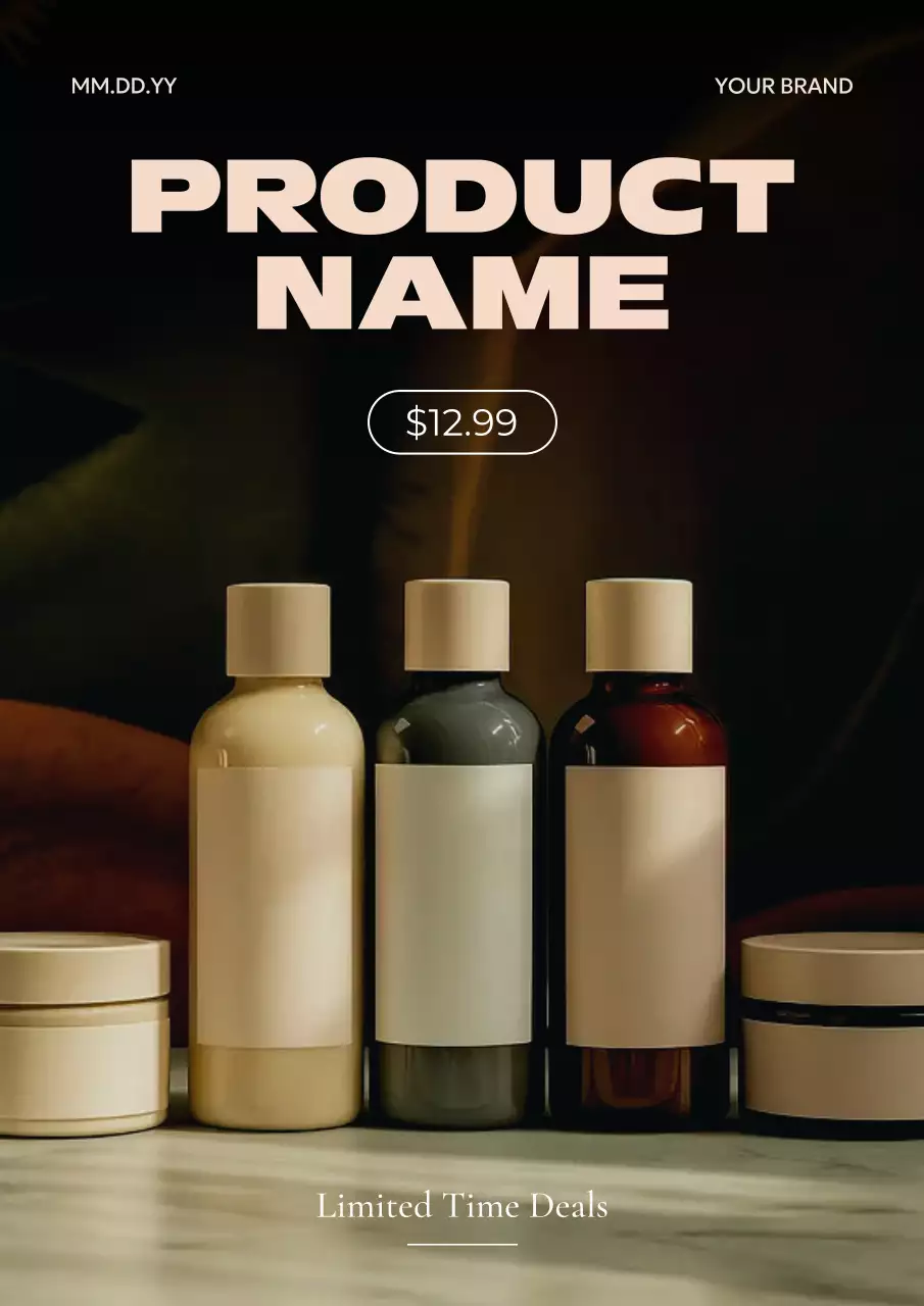 beige modern skincare promotion