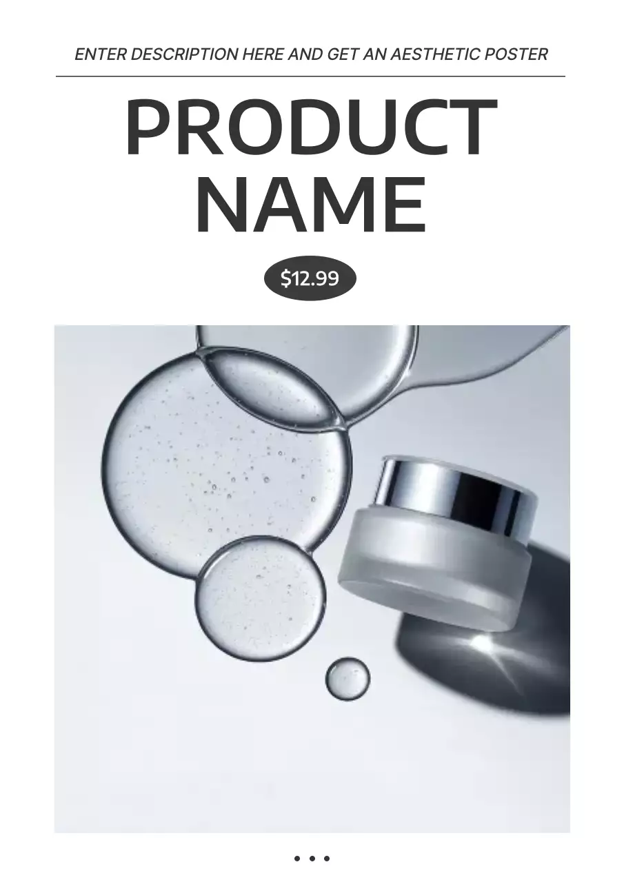 grey minimal skincare promotion