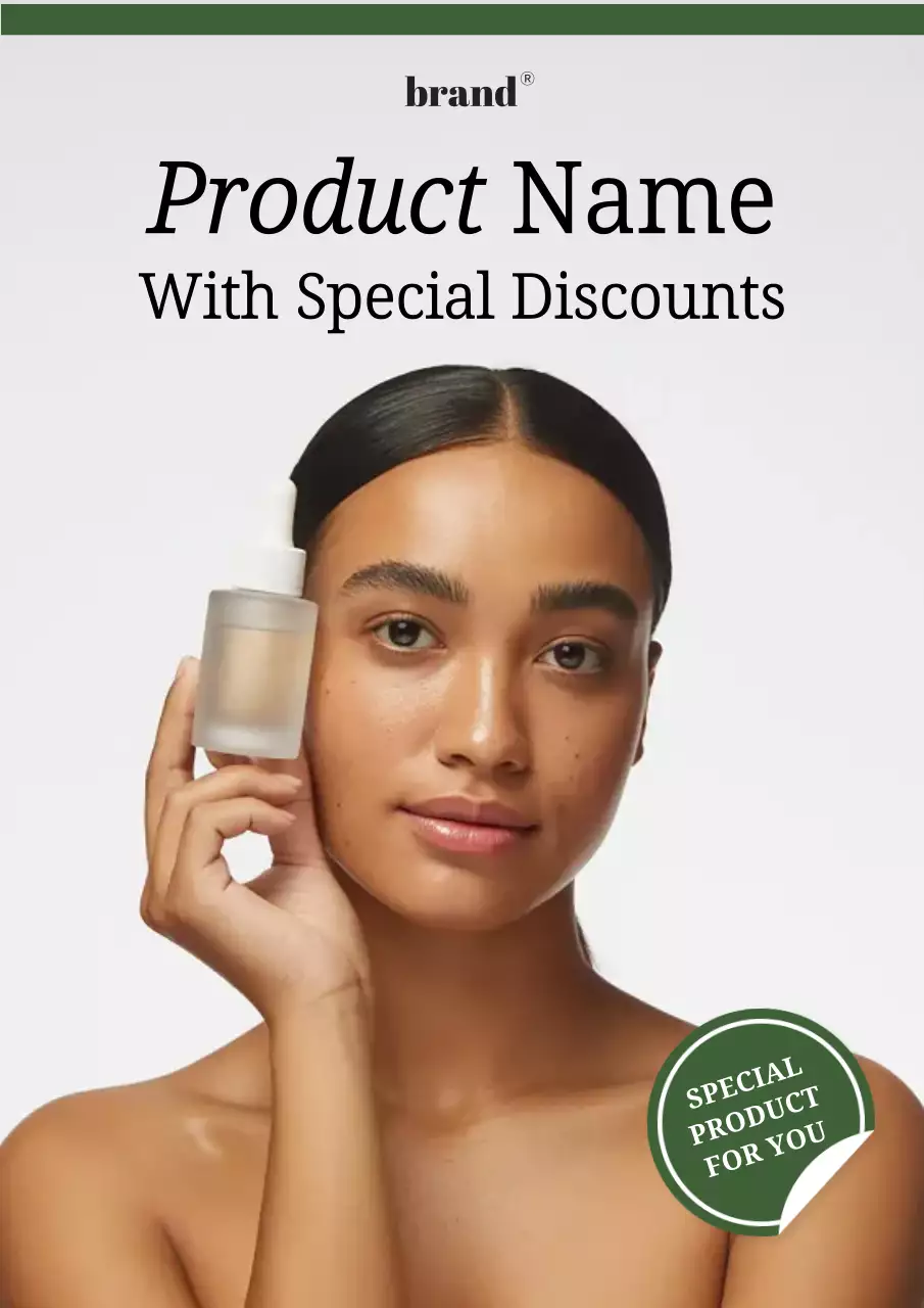 white modern skincare promotion