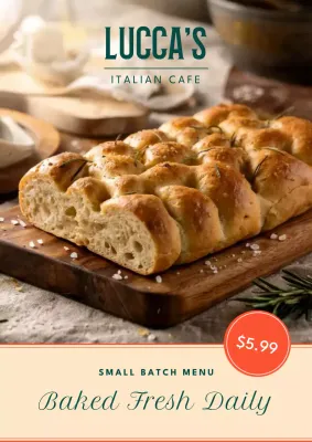 Beige Classic Bread Promotion Poster