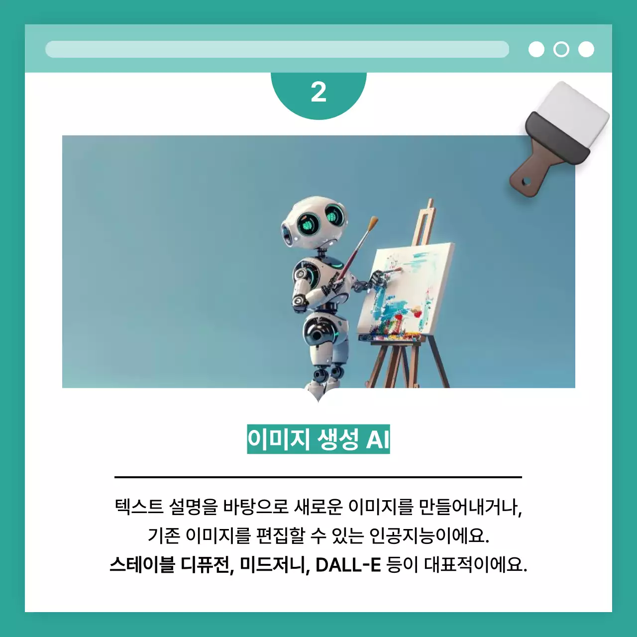 민트 모던 생성형 인공지능 정보 설명