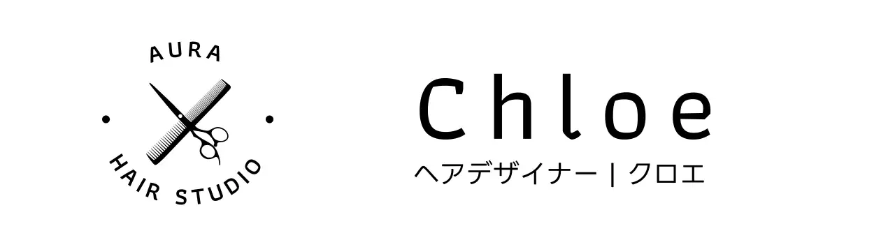 白黒 シンプル 美容 ロゴ サロンロゴ