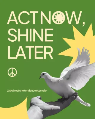 Publication Instagram de l'annonce de paix de Blue Minimalp