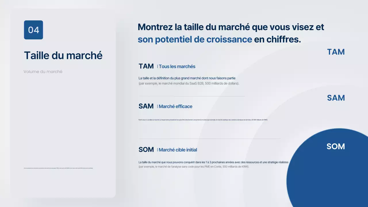 Proposition commerciale moderne en gris et bleu marine