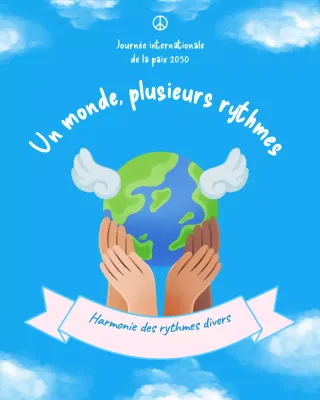 Publication Instagram de l'annonce artistique de la paix bleue