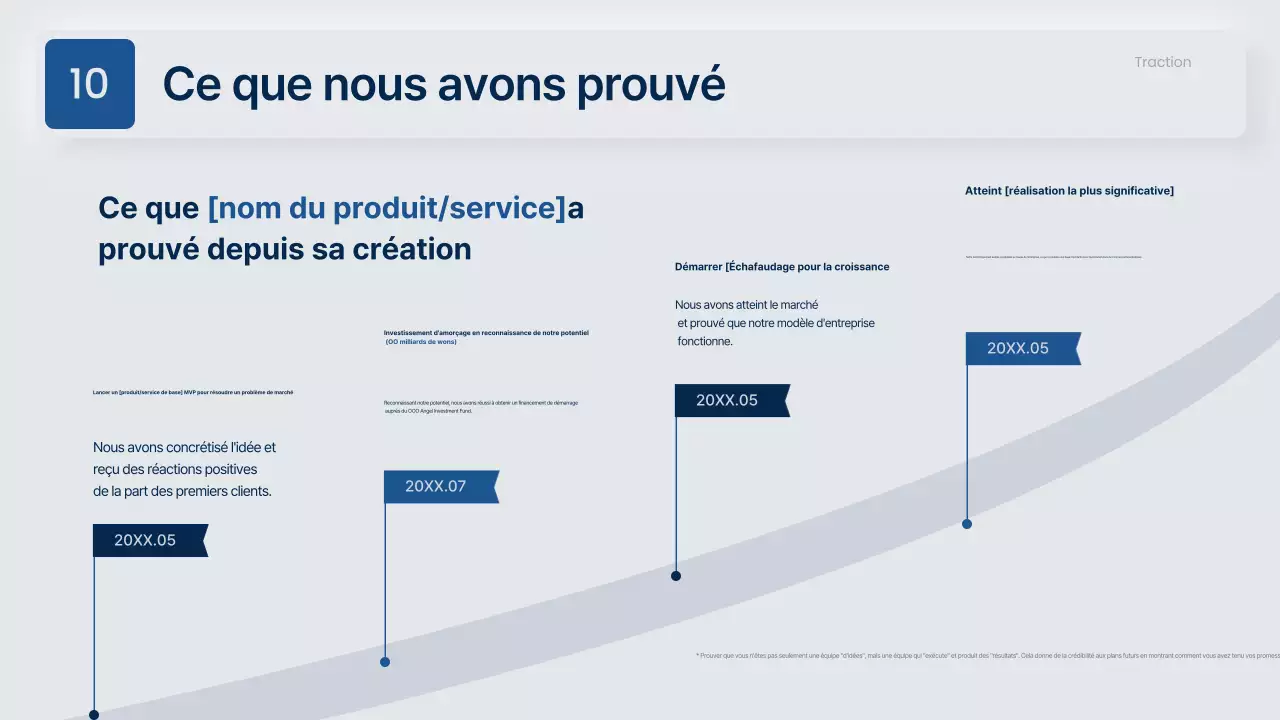 Proposition commerciale moderne en gris et bleu marine