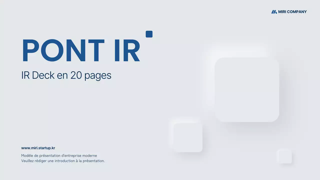 Proposition commerciale moderne en gris et bleu marine