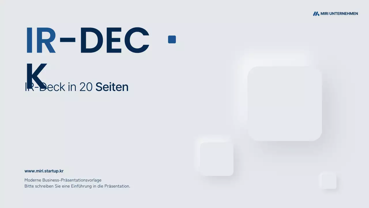 Moderner Geschäftsvorschlag in Grau und Marineblau