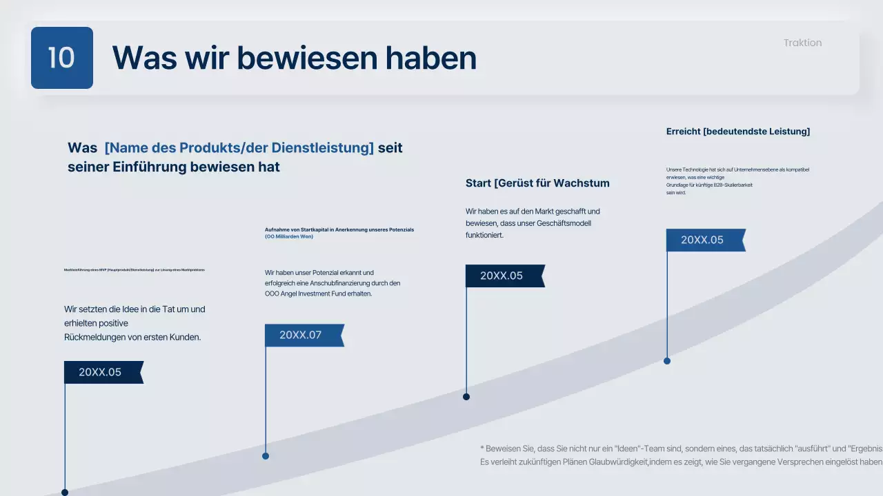 Moderner Geschäftsvorschlag in Grau und Marineblau