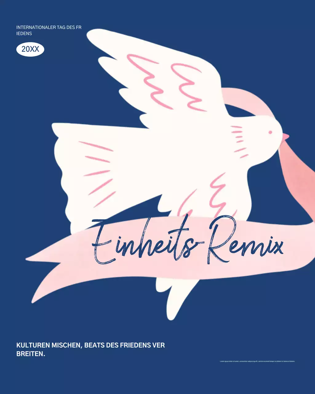 Instagram-Beitrag zum Blue Modern Peace-Event