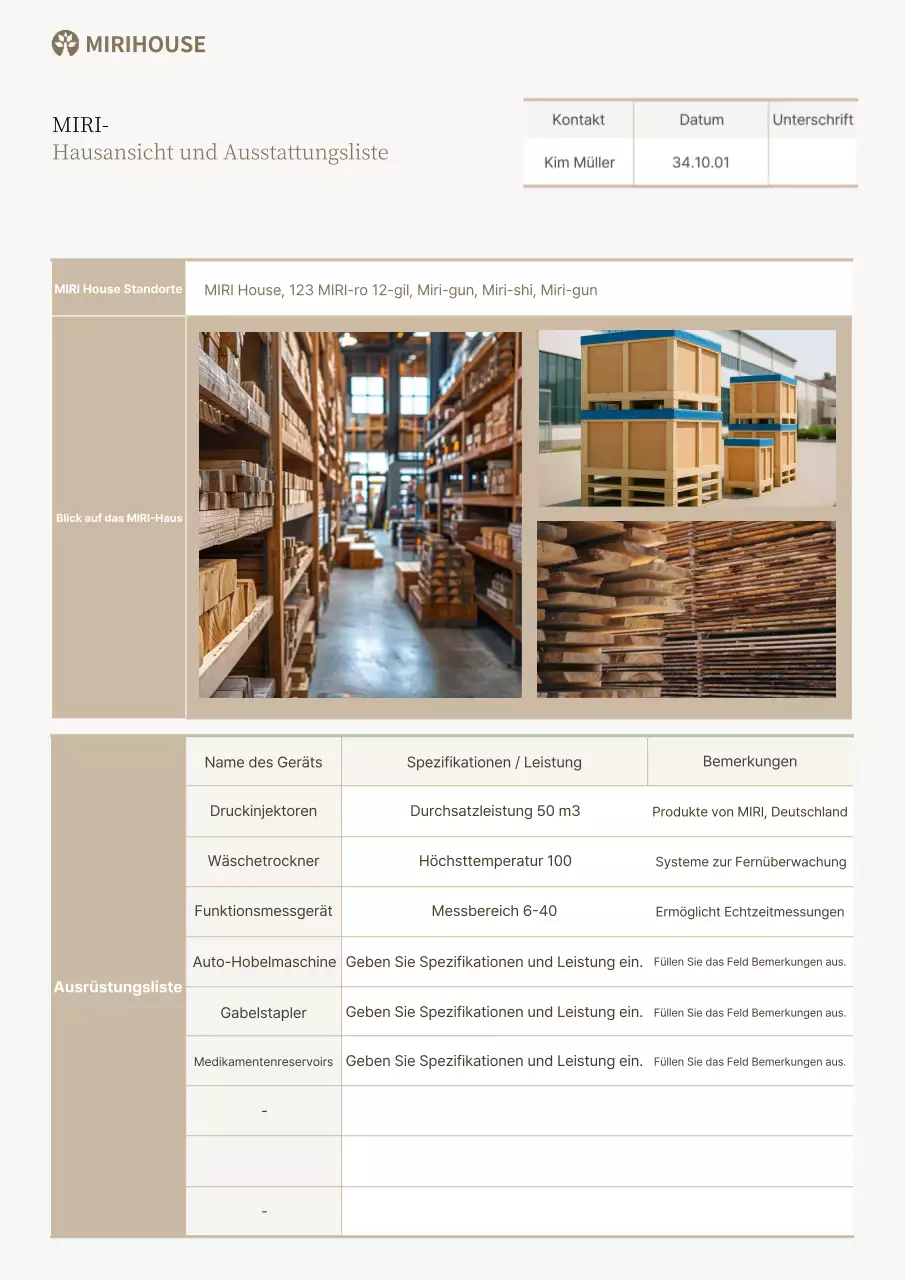 Beige Einfache Lagerverwaltungsmethode