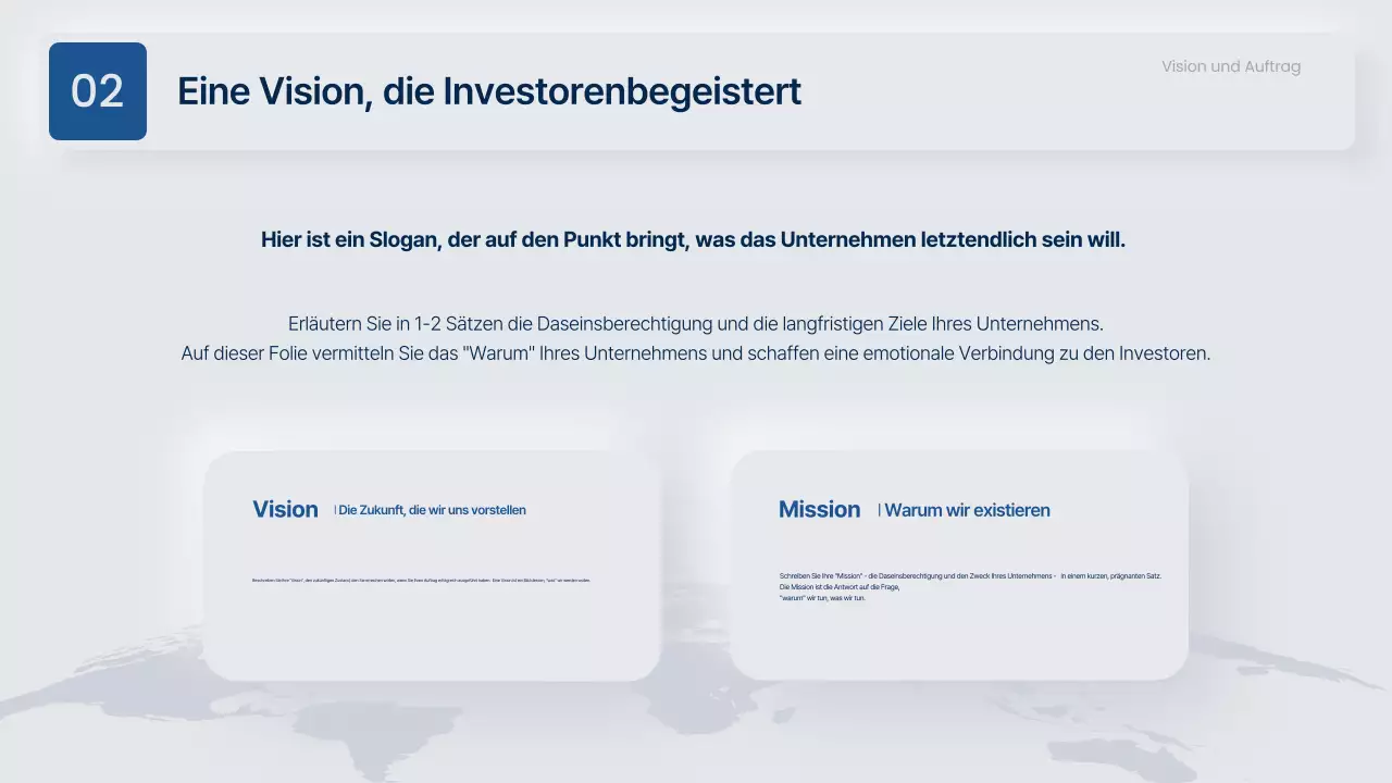 Moderner Geschäftsvorschlag in Grau und Marineblau