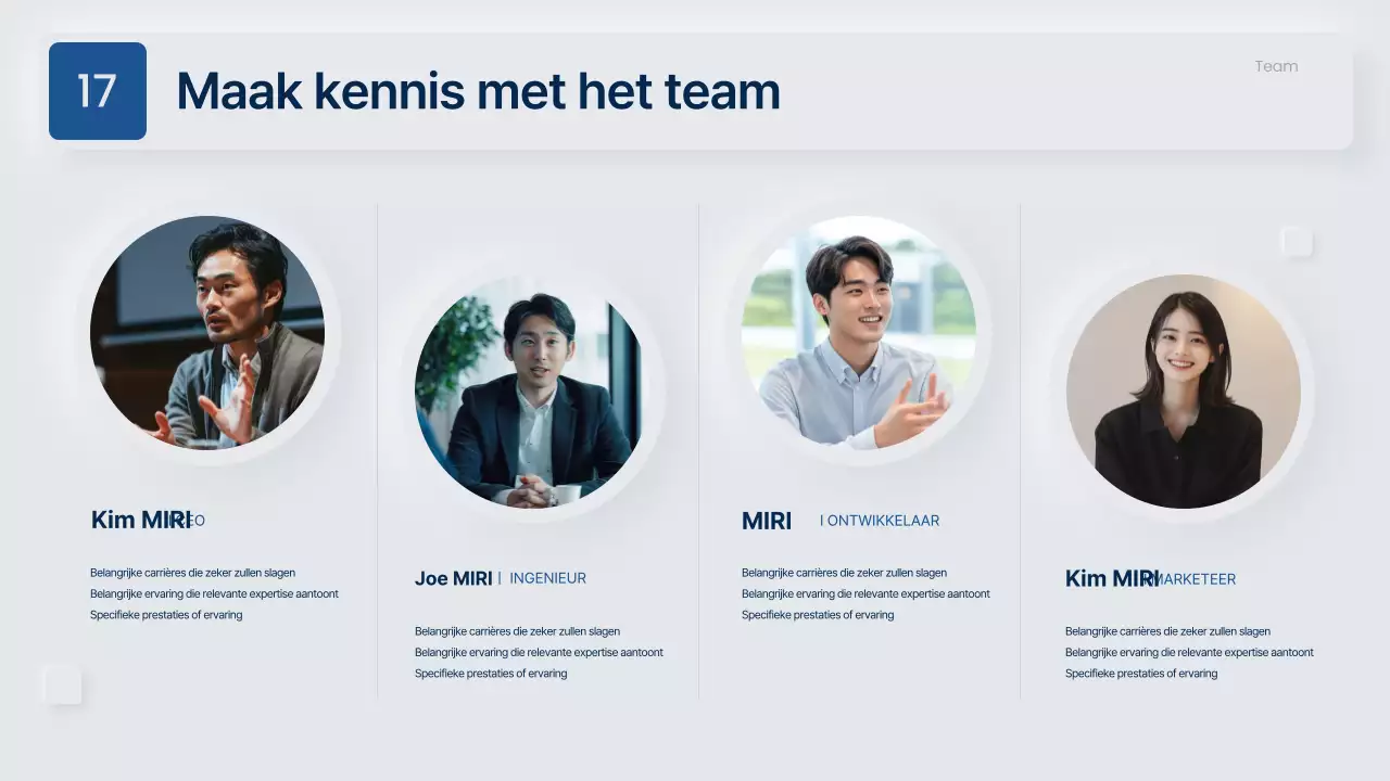 Modern bedrijfsplan in grijs en marineblauw