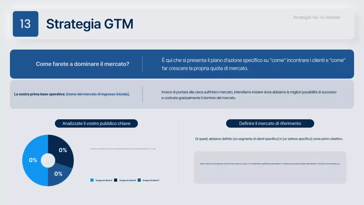 Proposta commerciale moderna in grigio e blu navy