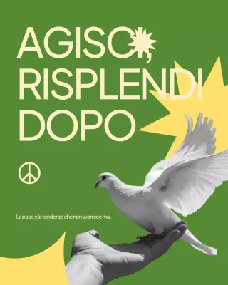 Annuncio di pace di Blue Minimalp su Instagram