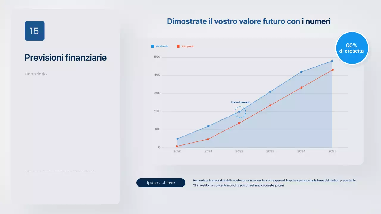 Proposta commerciale moderna in grigio e blu navy