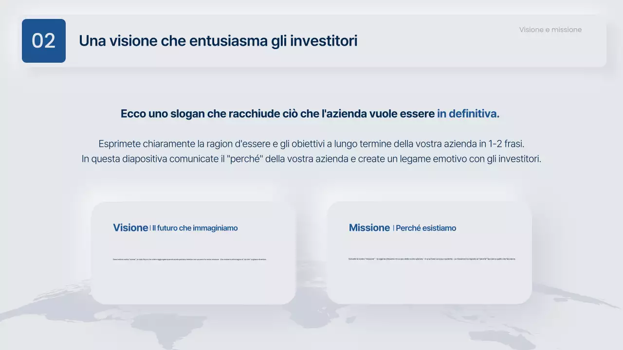 Proposta commerciale moderna in grigio e blu navy