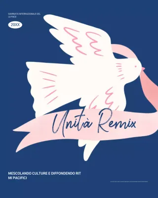 Post Instagram dell'evento Blue Modern Peace