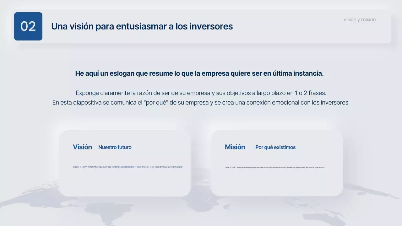 Propuesta de negocio moderna en gris y azul marino