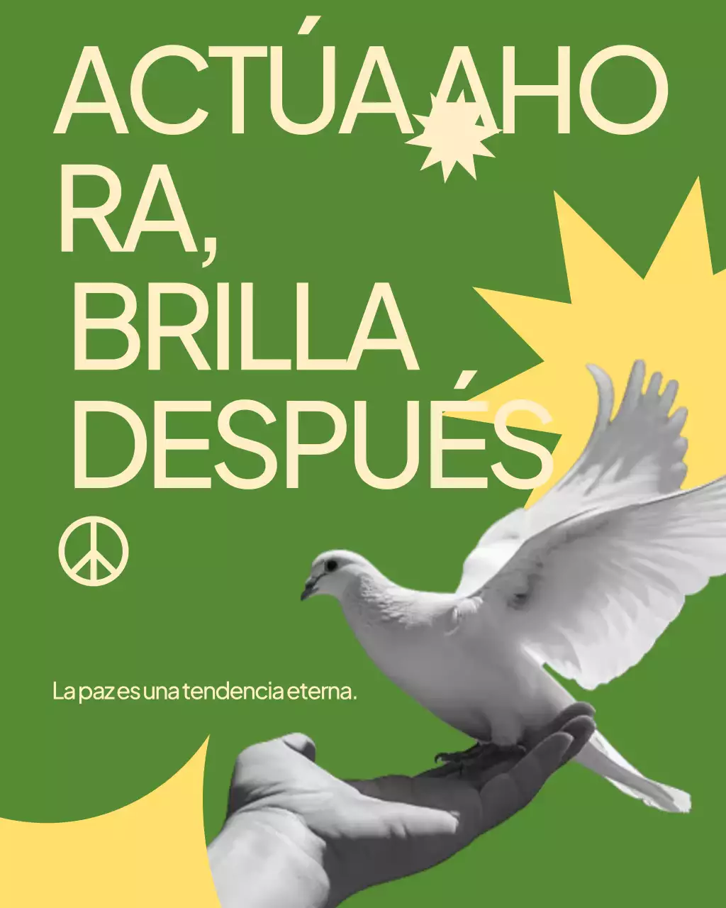 Publicación de Instagram del anuncio de paz de Blue Minimalp