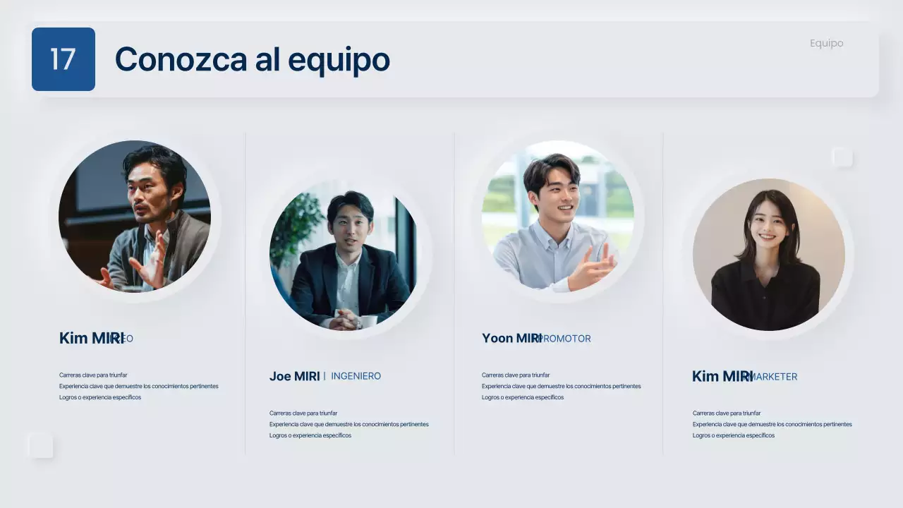 Propuesta de negocio moderna en gris y azul marino