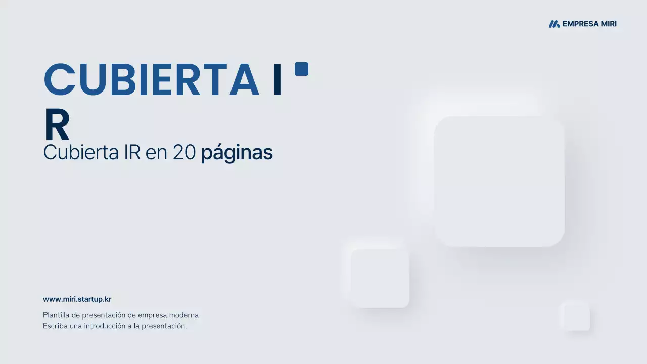 Propuesta de negocio moderna en gris y azul marino