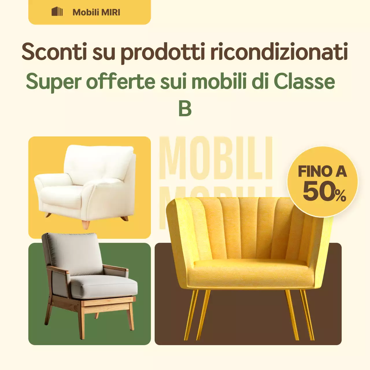 Sconto sui mobili moderni beige