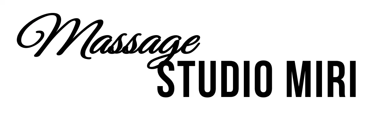 黒 シンプル マッサージ ロゴ おしゃれ