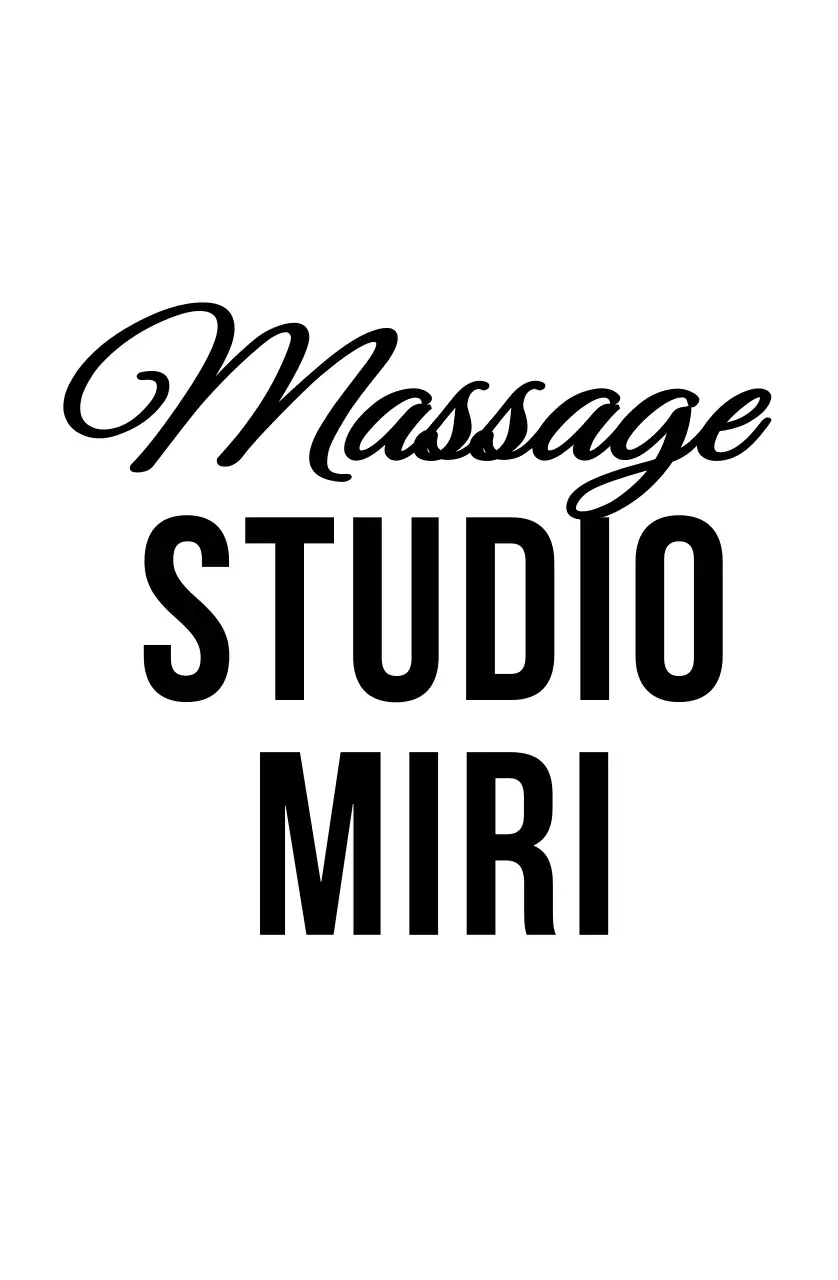 白黒 シンプル マッサージ ロゴ おしゃれ