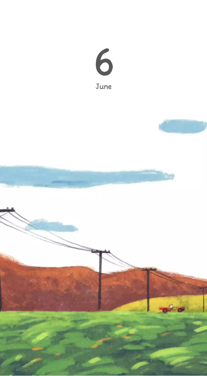 포근한 일러스트가 인상적인 귀여운 달력